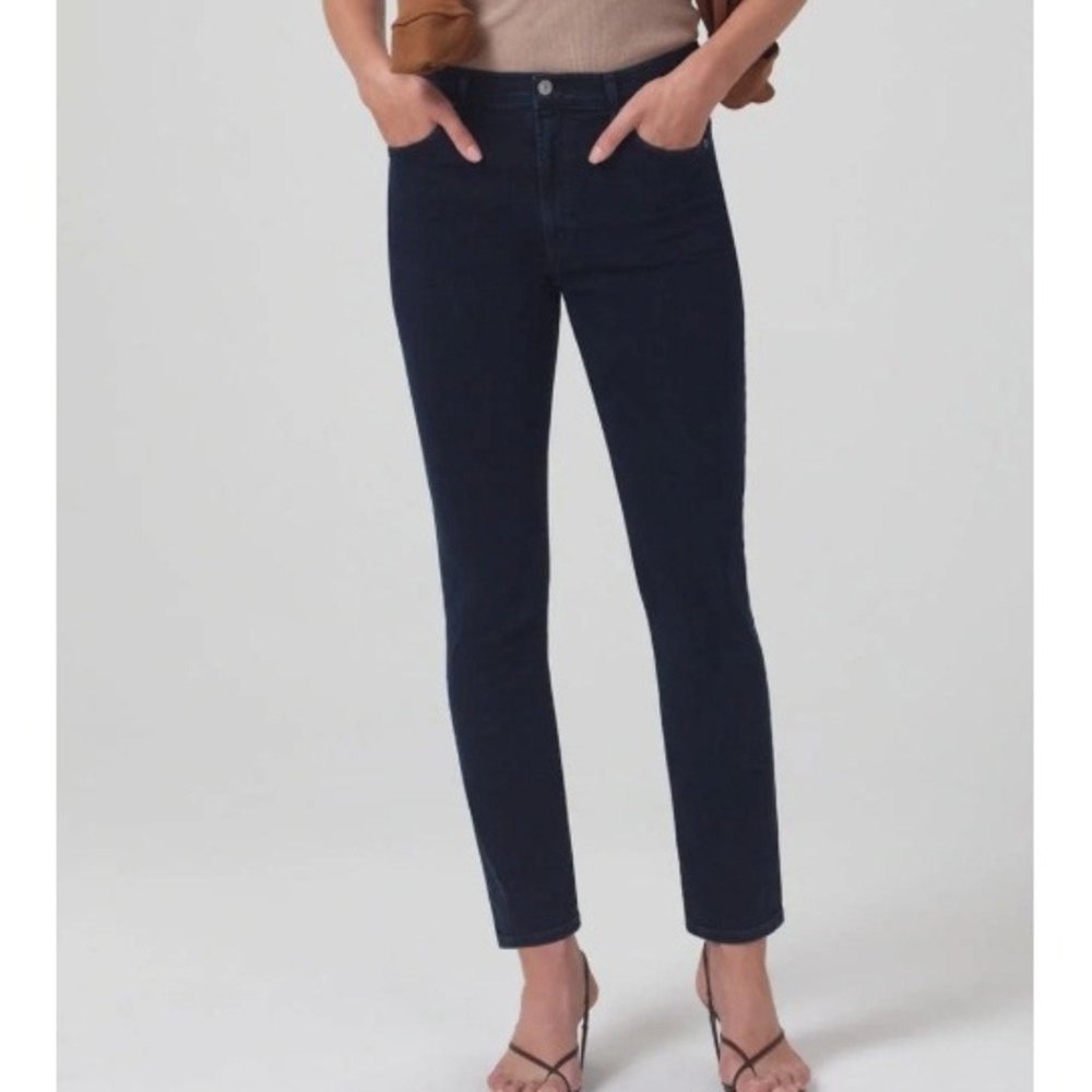 NWT Citizens of Humanity Olivia Ankle High Rise Slim Ultramarine Womens 34